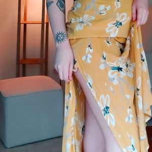 Golden Ashton Maxi Skirt